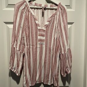 Long sleeve lightweight blouse